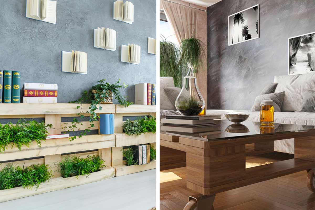 idee chic per il salotto con pallet fai da te