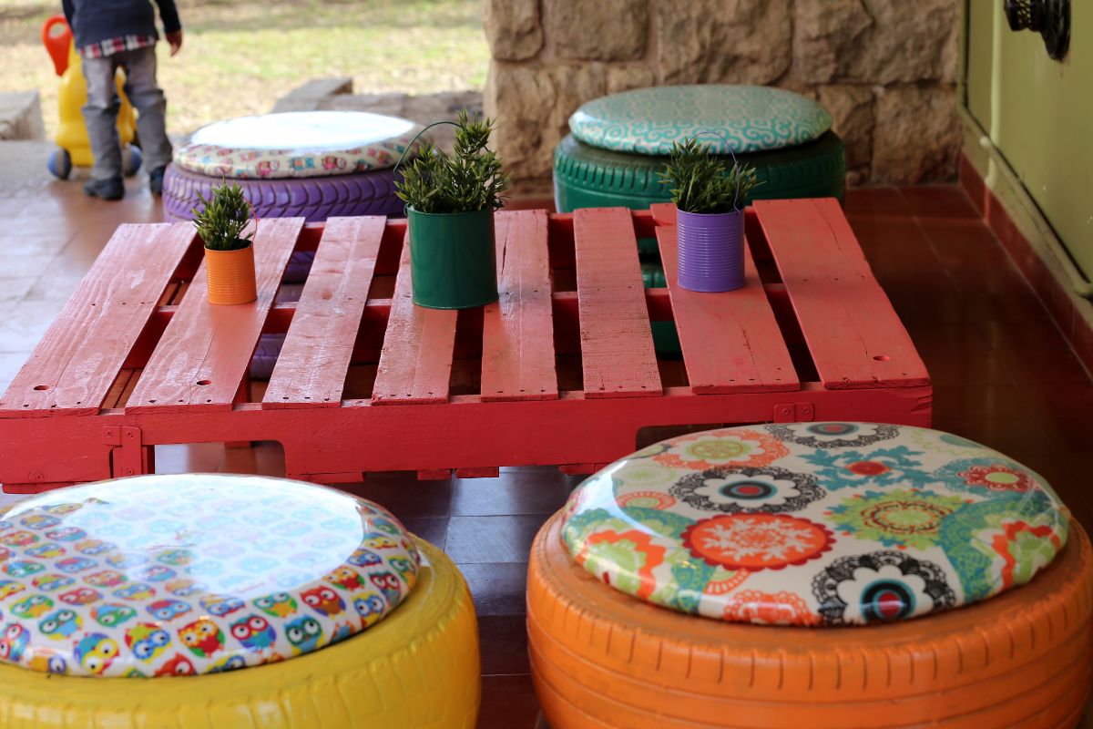 arredamento con pallet giardino