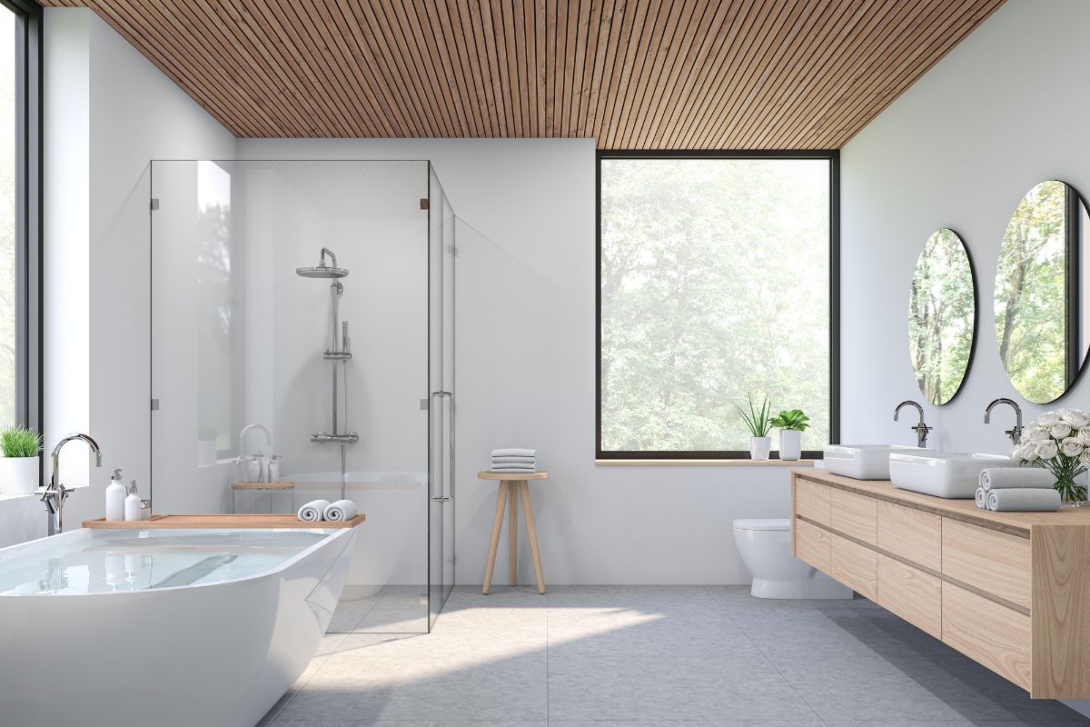 bianco e legno nell’interior design