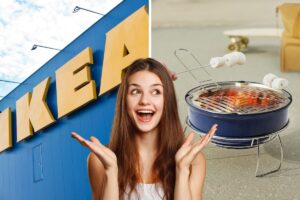 ikea barbecue portatile strandön