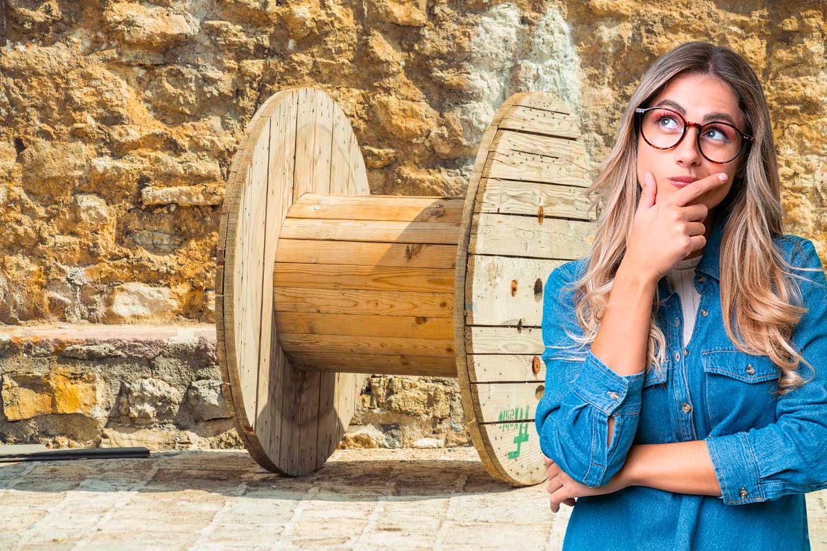 come riciclare le bobine di legno