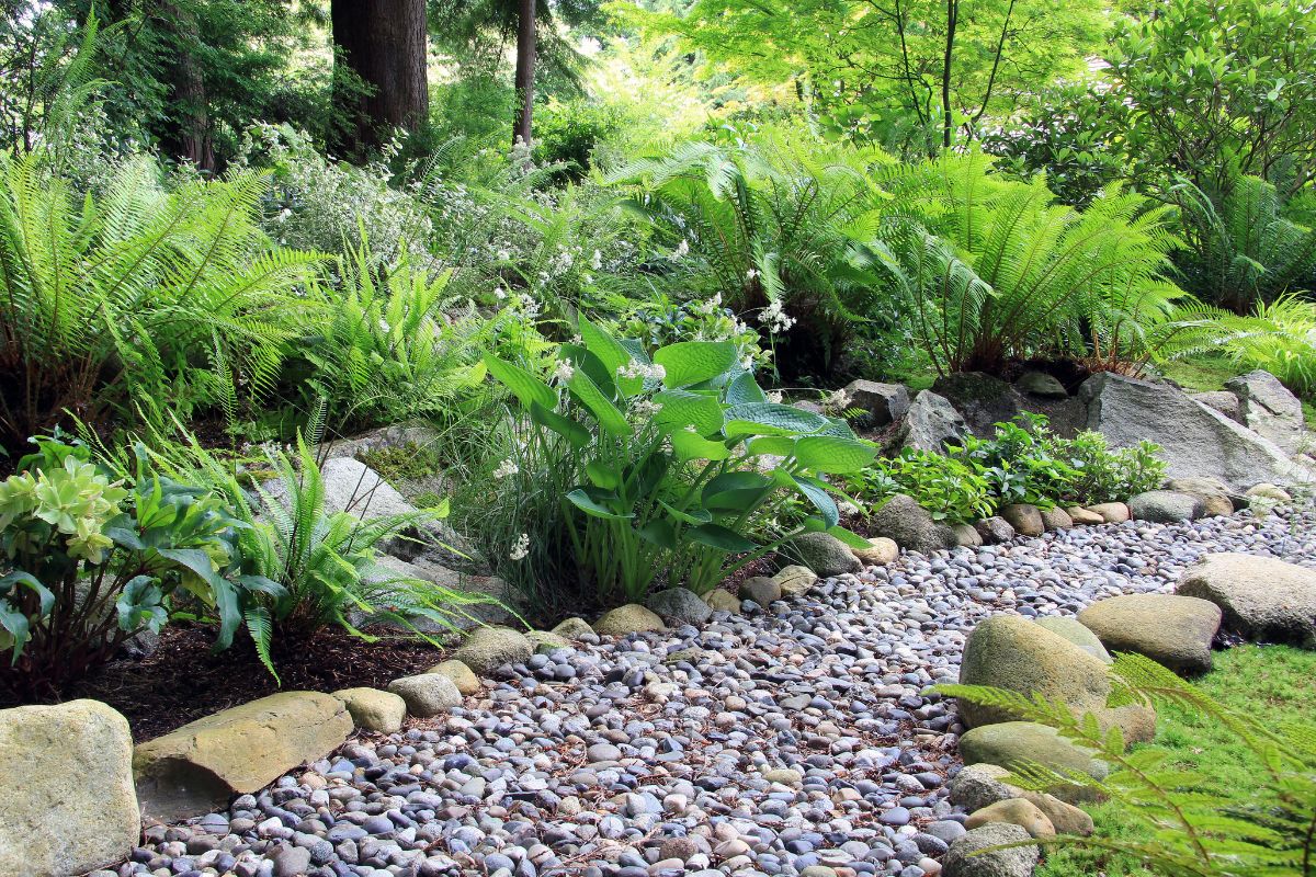 idee decorative giardino con i sassi