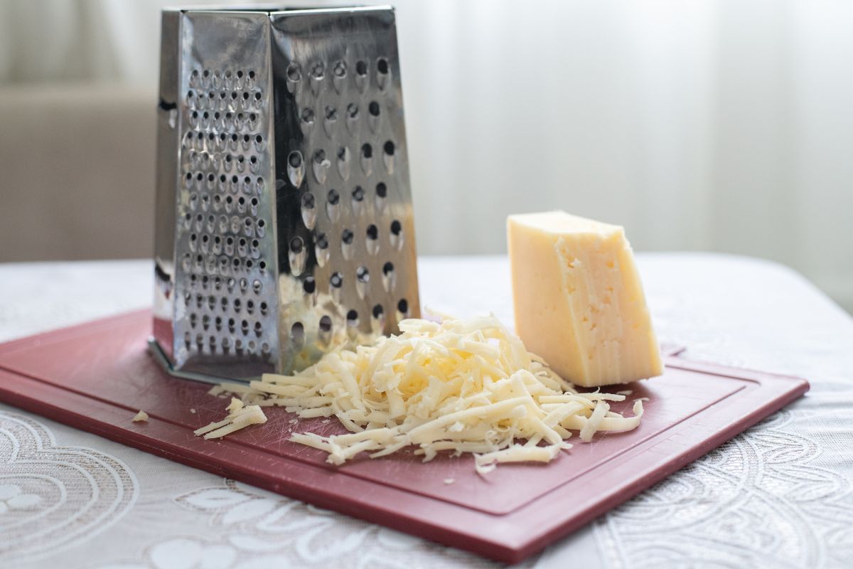 grattugia del formaggio pulita e igienizzata