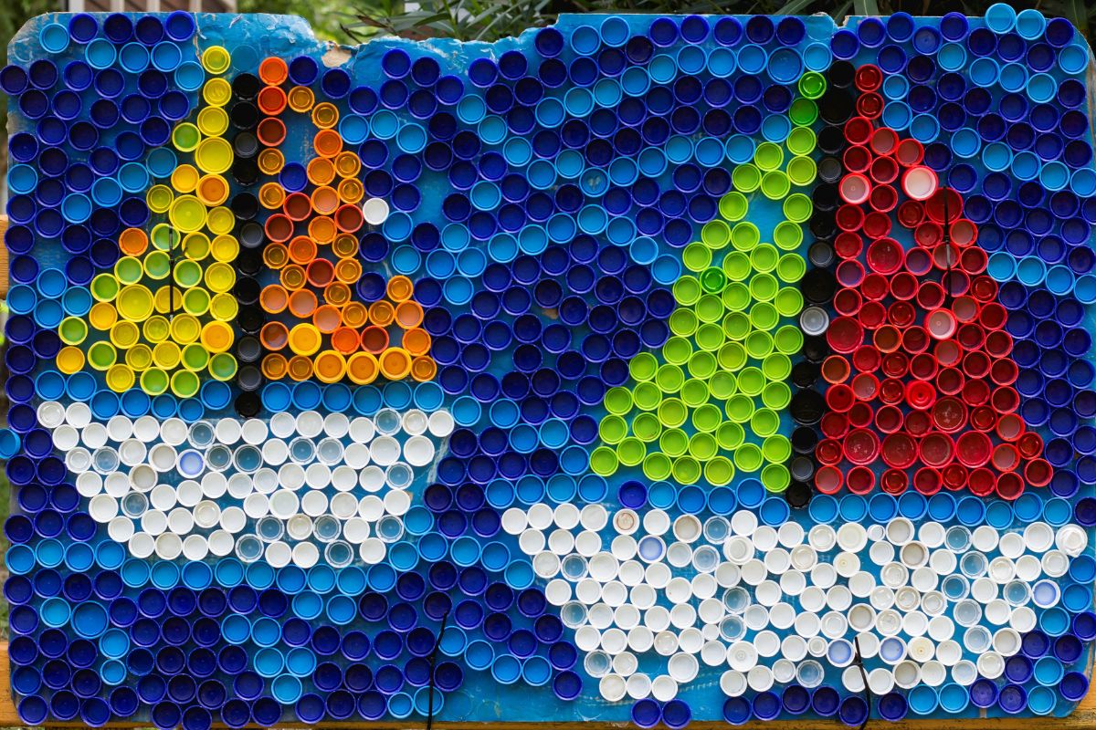 riciclo creativo tappi delle bottiglie