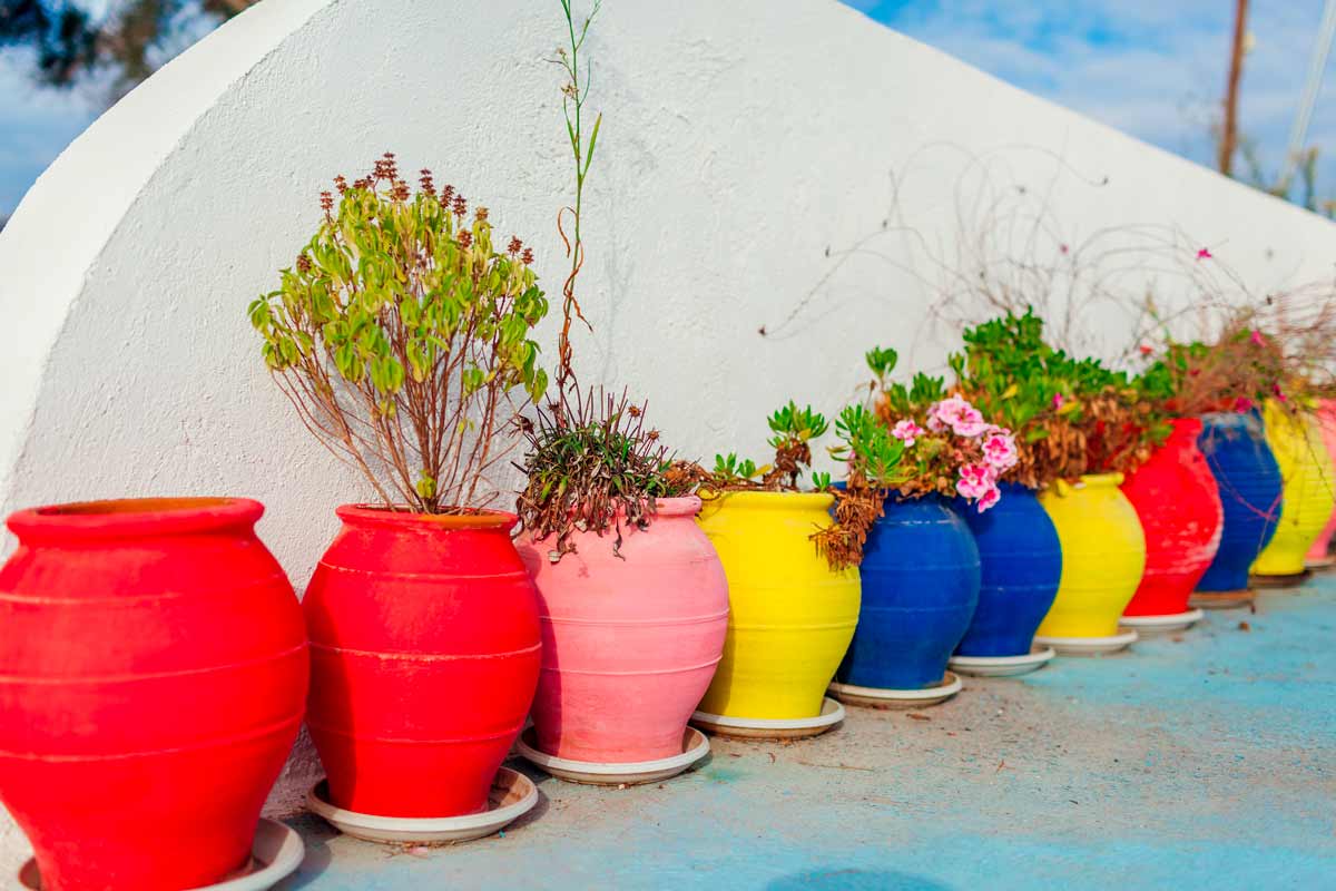 vasi in terracotta colorati fai da te