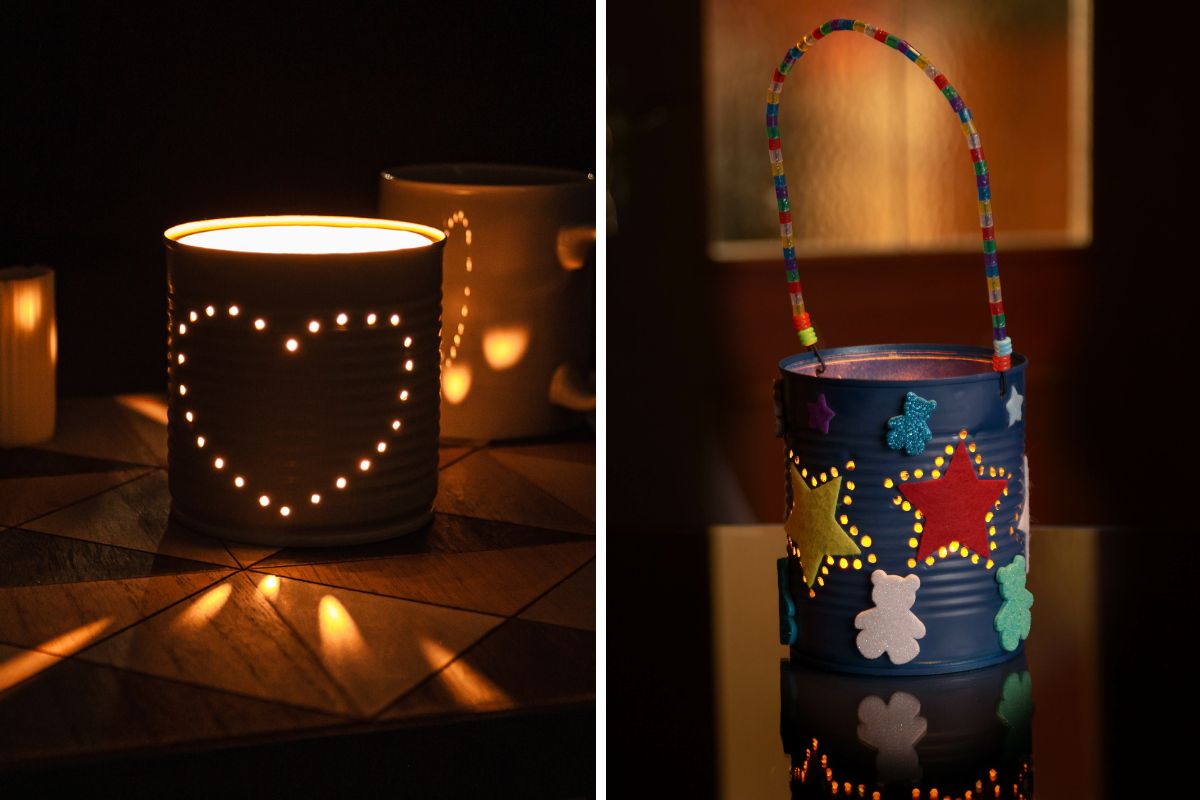 lanterne con riciclo creativo