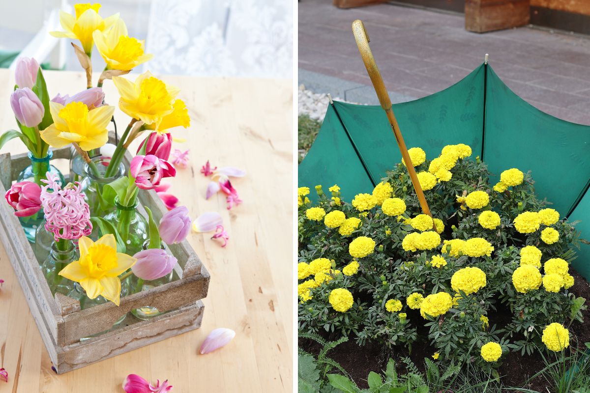 vasi riciclo creativo di primavera