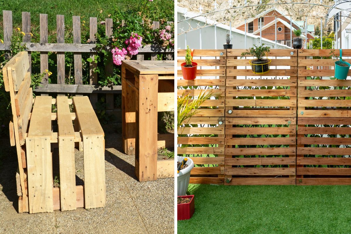 riciclare pallet in mobili da esterno