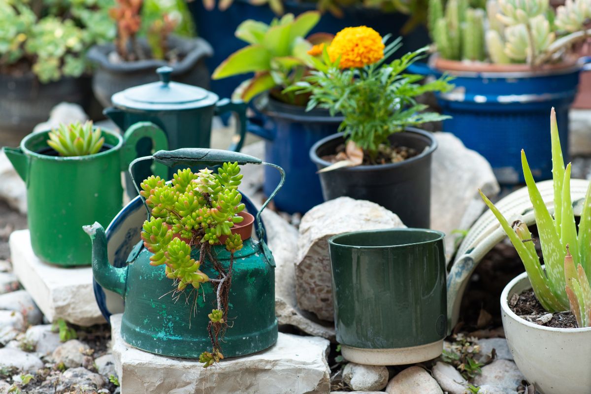 arredamento da giardino con materiali riciclati