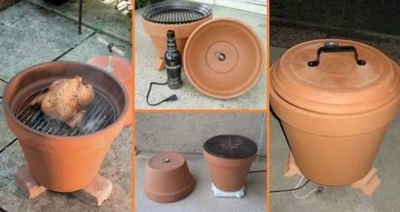 barbecue nel vaso di terracotta