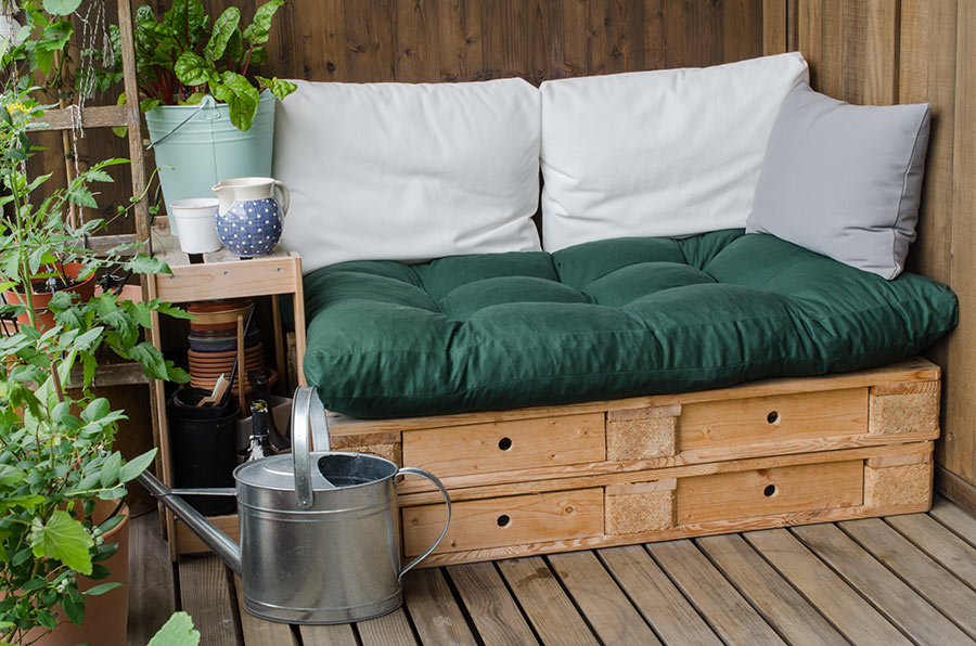 arredare il balcone con pallet