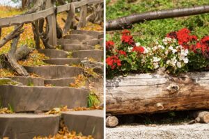 arredare con tronchi di legno