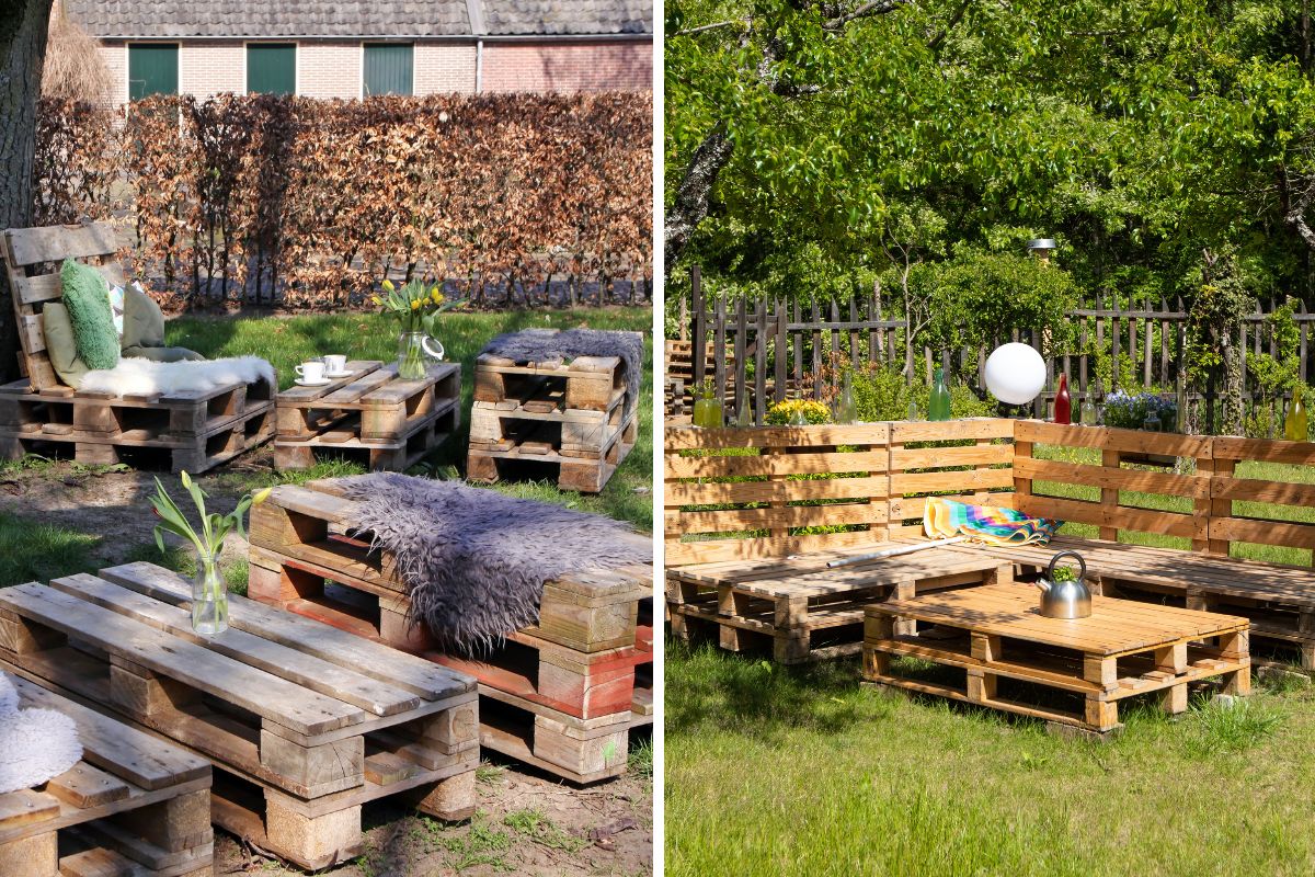 riciclo creativo di vecchi pallet