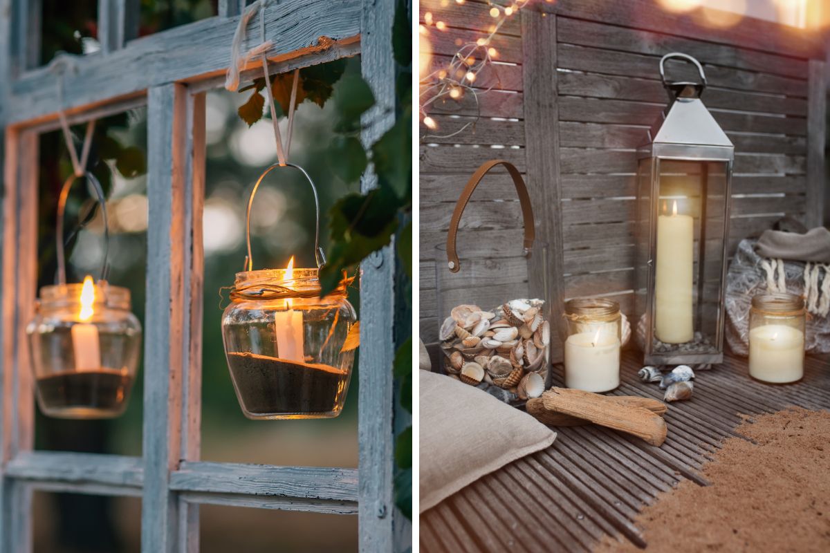 decorare con le lanterne in estate