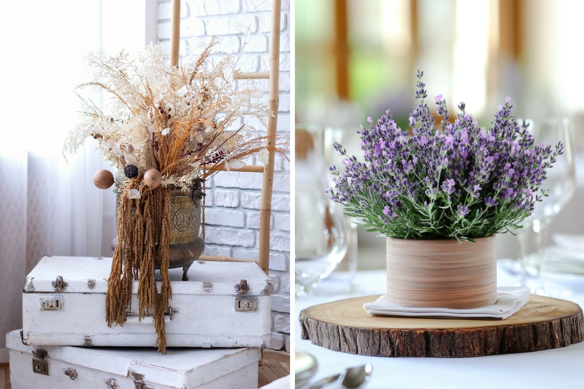 decorazioni per matrimonio shabby