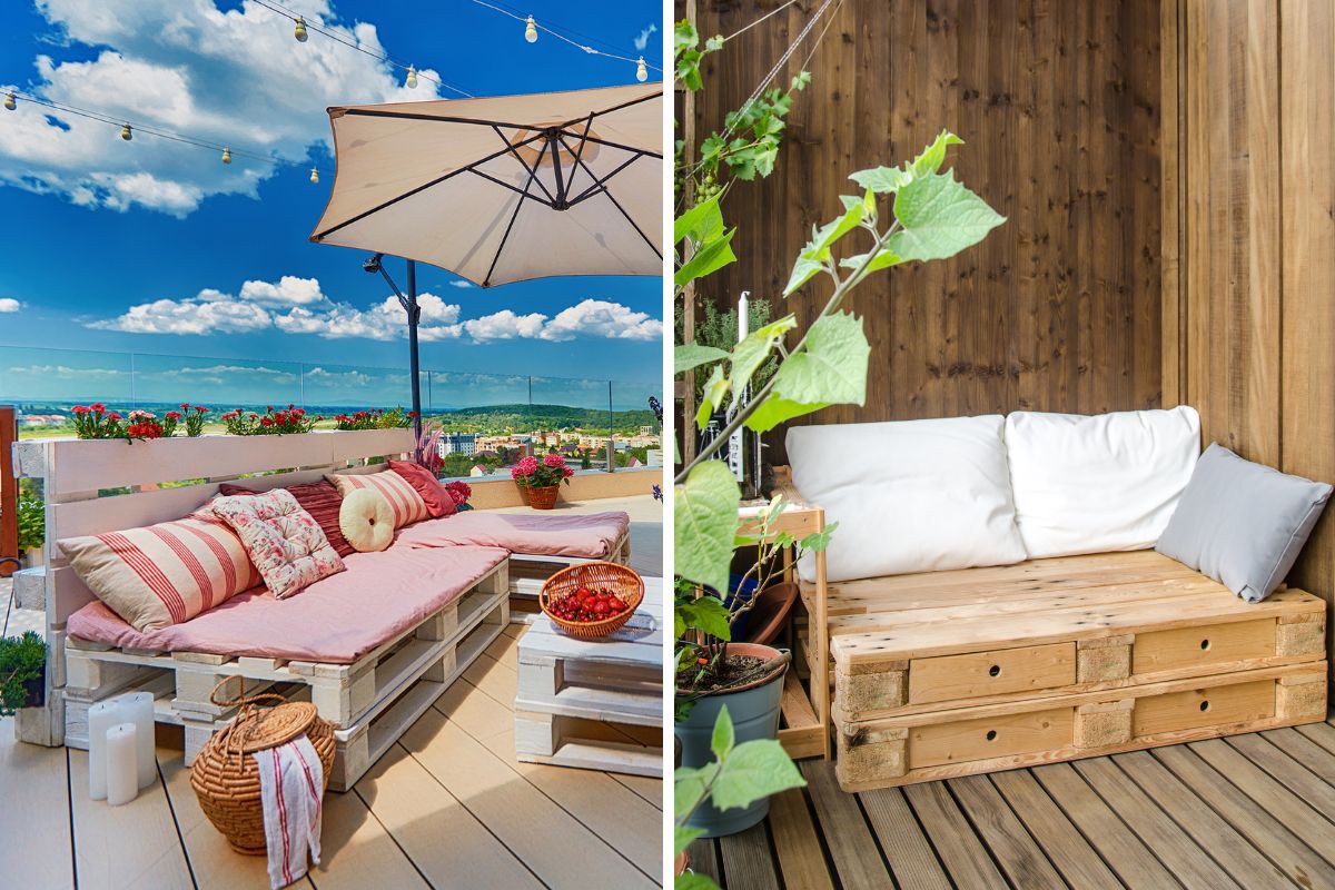 fai da te estivo con pallet per giardino