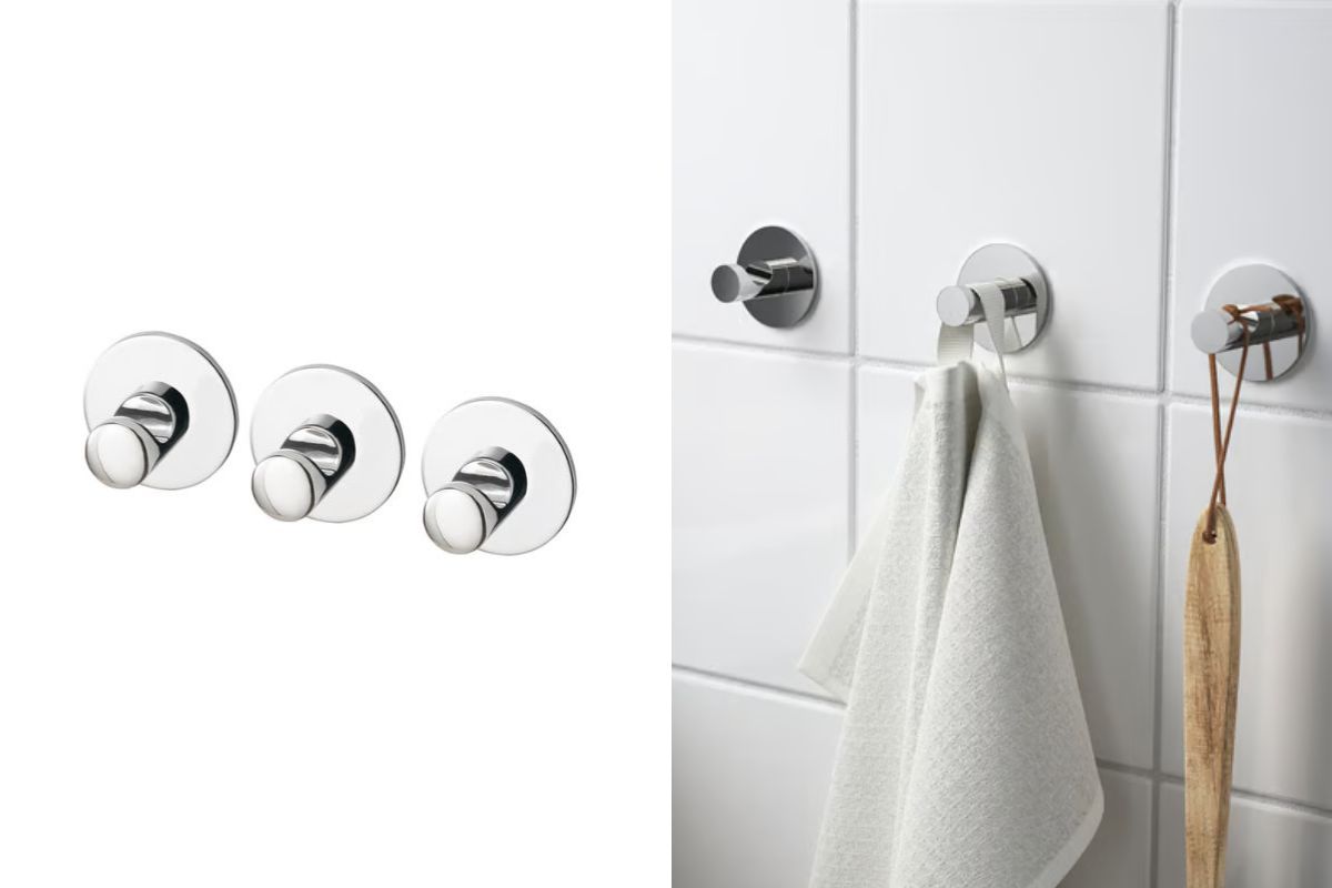 gancio autoadesivo skoghall di ikea