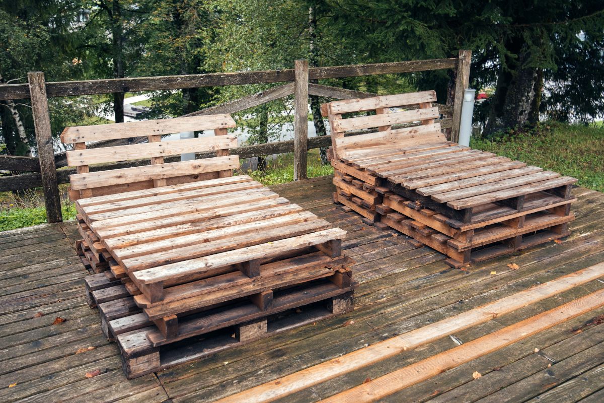 fai da te estivo con pallet per giardino