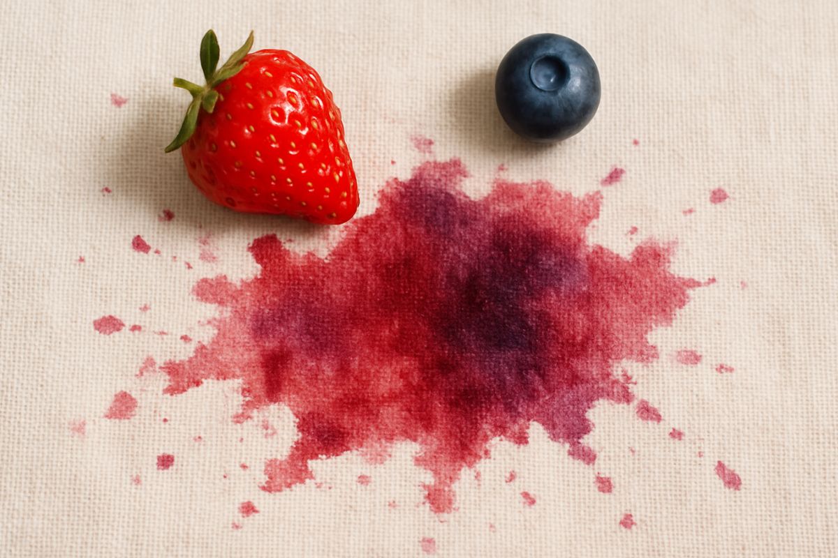 eliminare le macchie di frutta dai tessuti