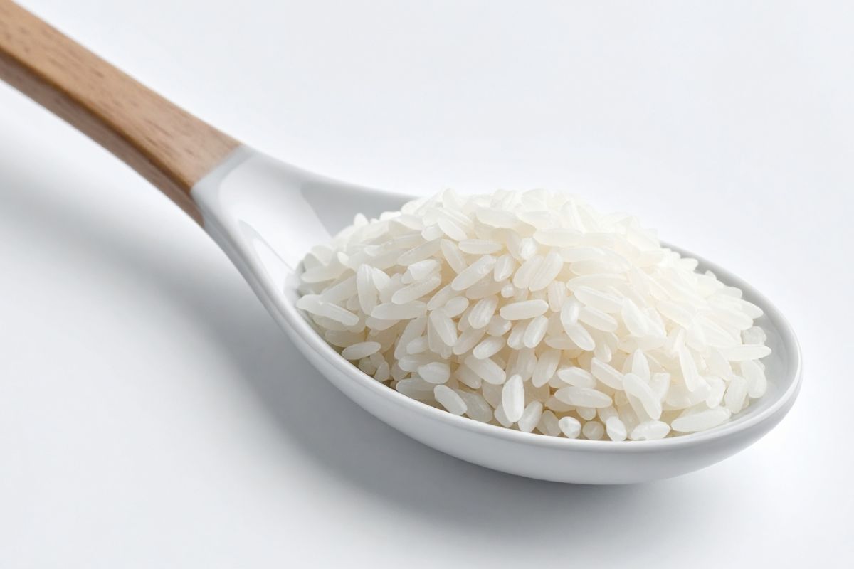 cucchiaio di riso nella moka
