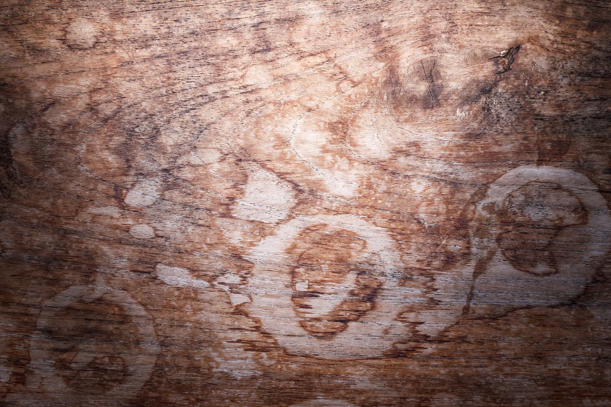 come rimuovere gli aloni d’acqua dal legno recuperato