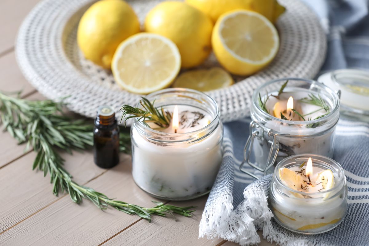 candela scorza di limone olio di citronella