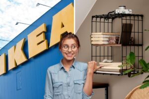 ikea scaffale da parete legno anticato