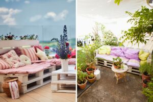 creare una zona relax con pallet