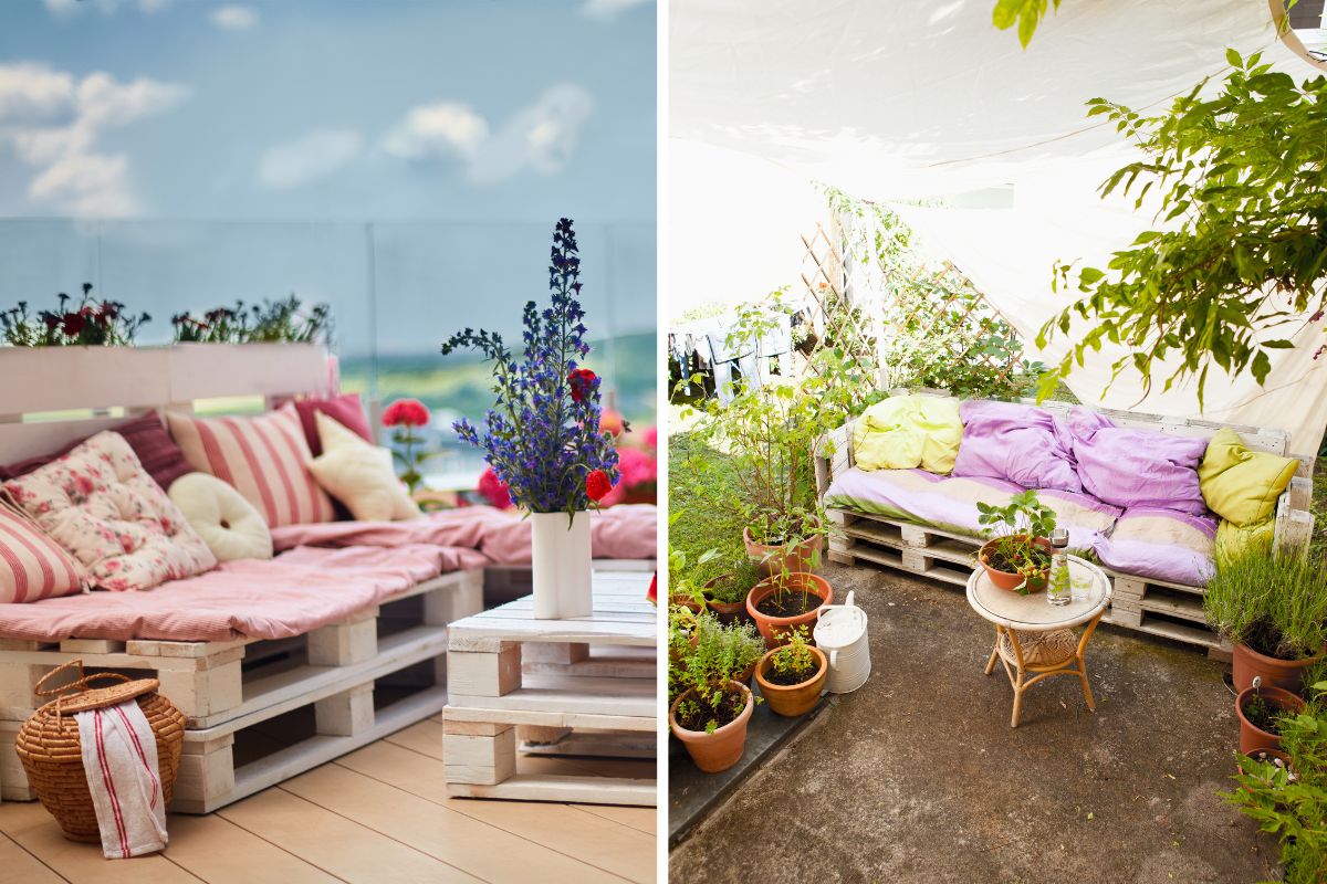 creare una zona relax con pallet