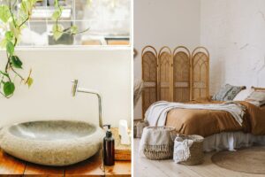 arredo casa con materiali naturali
