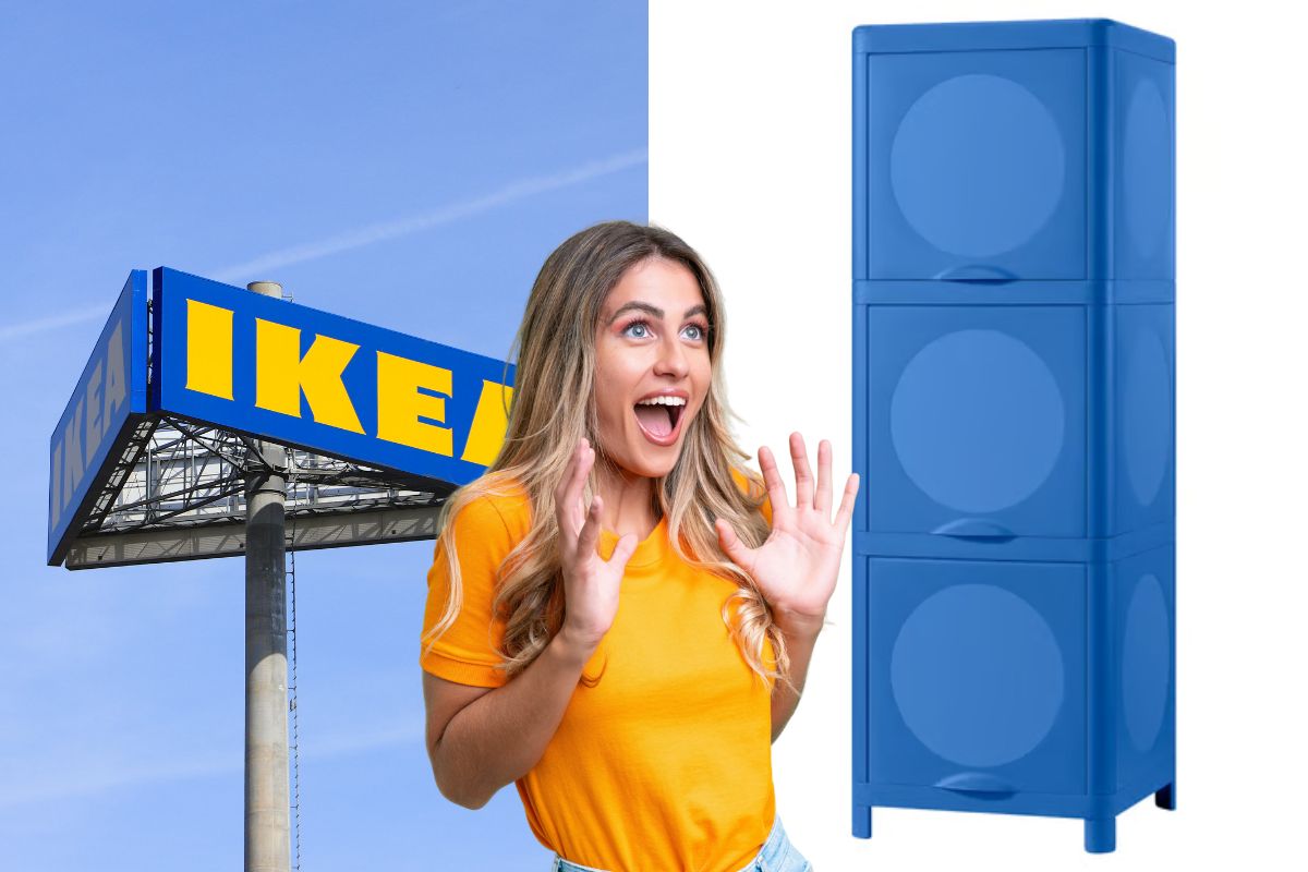 ikea mobile blu con ante ivösjön