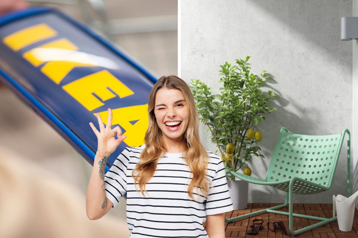 ikea poltrona verde chiaro per balcone