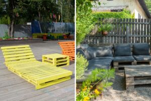 pallet per sedute e divanetti da esterno
