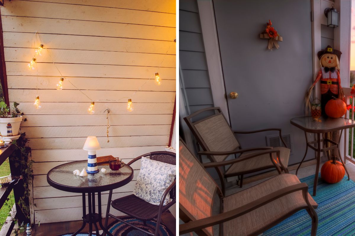 arredo balcone colori autunnali e tendenza