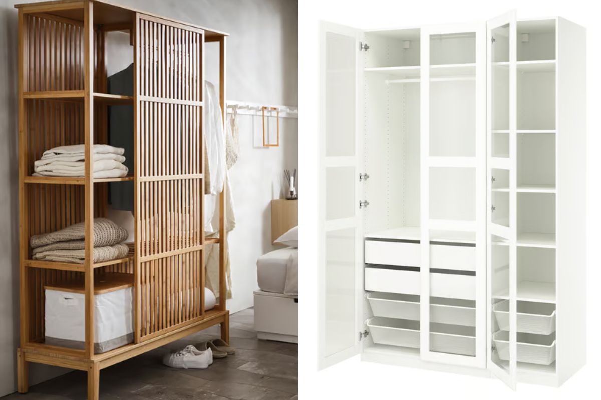 guardaroba camere piccole e moderne di ikea