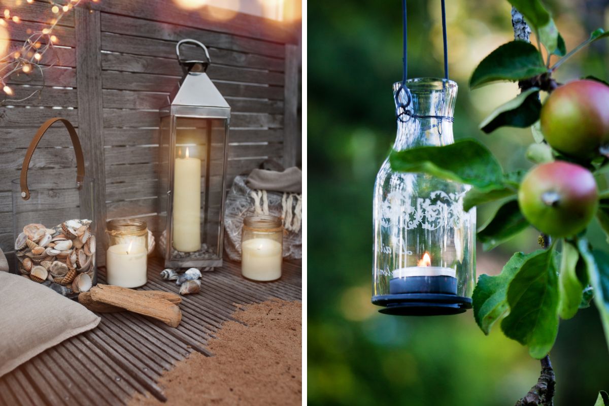 illumina senza elettricità giardino serale