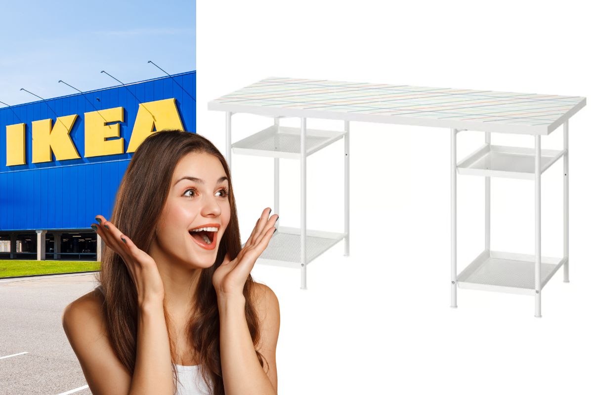 ikea scrivania multicolore