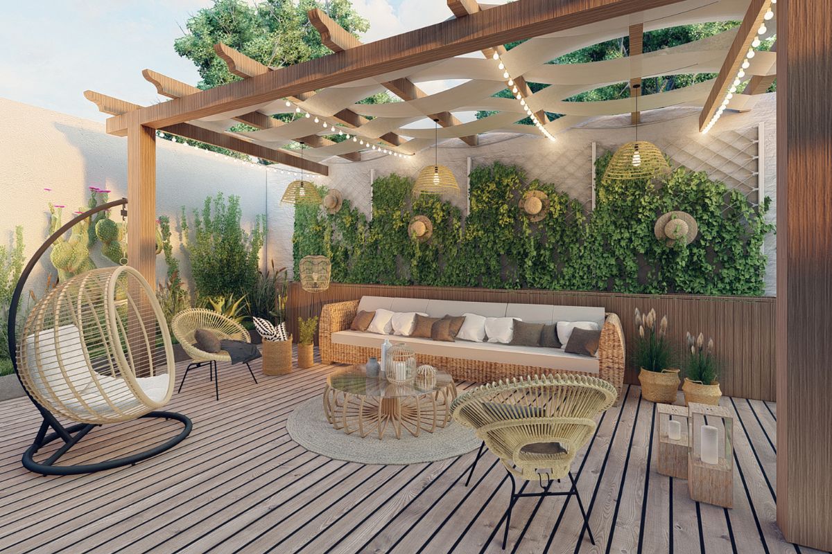 trasformare terrazzo in angolo hygge